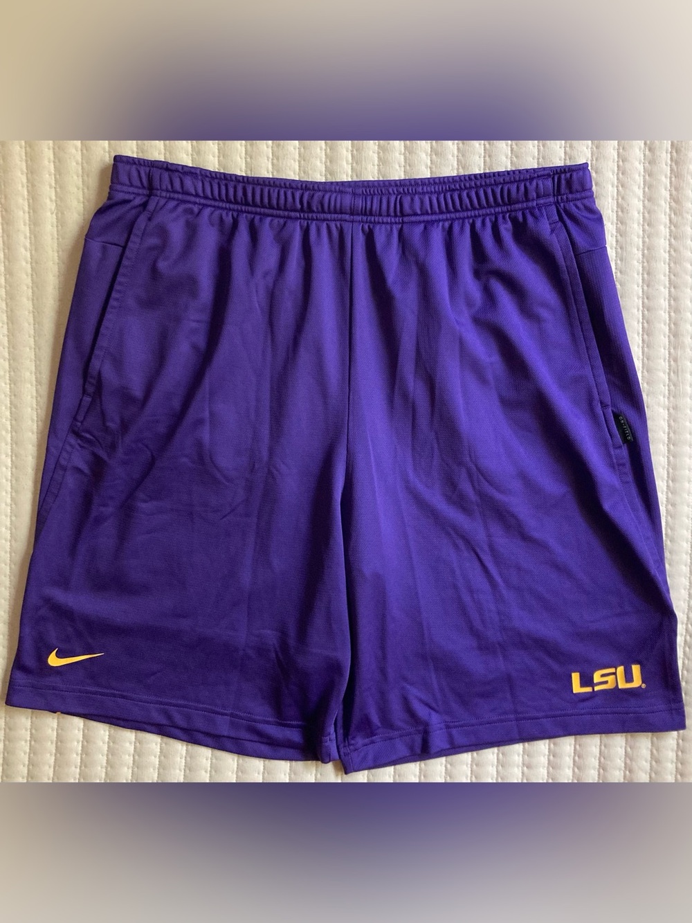 LSU Tigers Nike On Field Athletic Shorts Men’s Large 9” Purple Gym Team Issued
